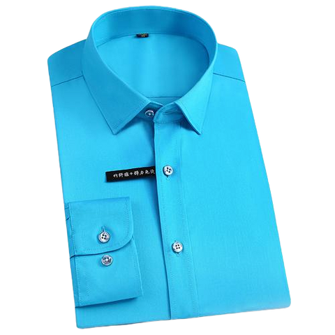 Chemise à manches longues pour homme, classique, en tissu Chemise à manches longues pour homme, classique, en tissu