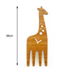 Horloge Bambou<br> Girafe - Bambou Boutique