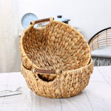 Panier Bambou<br> Paille Rond