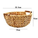 Panier Bambou<br> Paille Rond